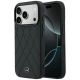 Mercedes Leather Crossed Lines MagSafe Case for iPhone 17 Pro / 18 Pro - Black