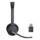 2. Yealink WH64 Hybrid Dual Teams Headset Wireless Headband Office/Call Center Micro-USB Bluetooth Charging Stand Black
