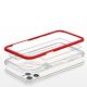5. Clear 3in1 Case for iPhone 11 Pro Max Frame Cover Gel Red
