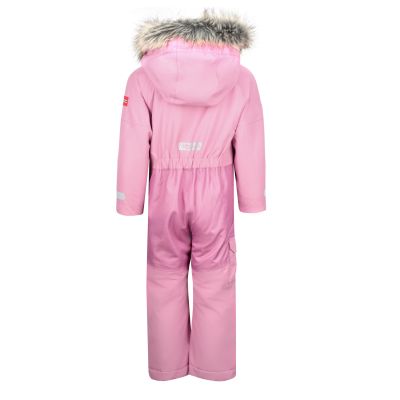 2. Trollkids Kids Kirkenes Snowsuit for Girls, Snowy, Waterproof, Pink (387-231)