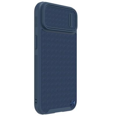 3. Nillkin Textured S Case for iPhone 14, armored cover with camera cover, blue