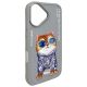 4. Nimmy Glasses Cool Cat iPhone 16 Case - Gray