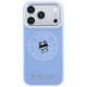 3. Karl Lagerfeld Point & Choupette Sketch MagSafe Case for iPhone 18 Pro Max / 17 Pro Max - Blue