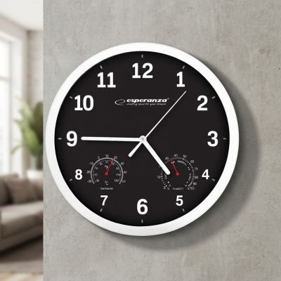 19. Esperanza LYON EHC016K wall clock (black)