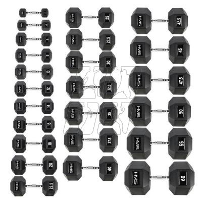 19. HMS HEX PRO dumbbells 32.5 kg