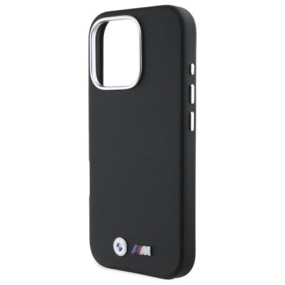 6. BMW M Edition Kevlar Wrapped Metal iPhone 16 Pro Max Case - Black