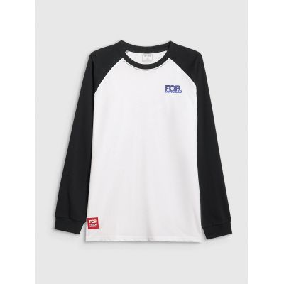 8. Men's oversize longsleeve 4F 4FRAW25TLONM633-10S