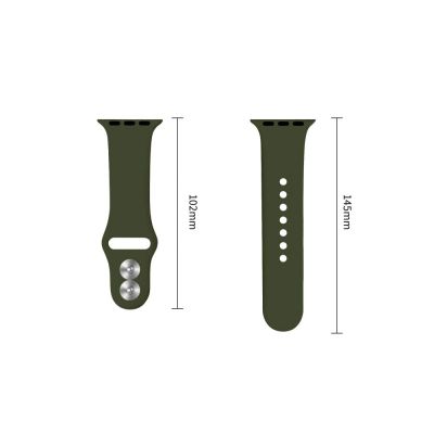 3. Tech-Protect Silicone Strap for Apple Watch 44 / 45 / 46 / 49 mm - Green