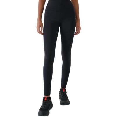 Women's leggings 4F FNK F418 deep black 4FWSS26TFTIF418 20S