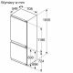 23. Built-in refrigerator BOSCH KBN96VFE0 70 cm wide