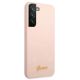 4. Guess GUHCS22MLSLMGPP S22+ S906 pink/pink hardcase Silicone Script Metal Logo