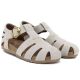 4. Beige women's leather sandals Artiker 58C0328