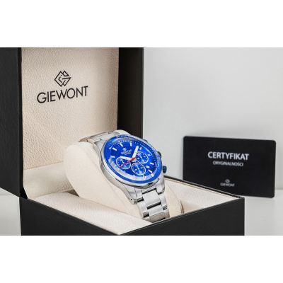 8. Men's Watch Giewont Chronograph Sapphire Silver Blue GW9140-B3