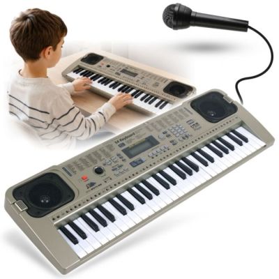 MQ 807 USB KEYBOARD electronic educational gray