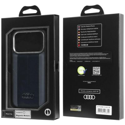 10. Audi A6 Synthetic Leather MagSafe Case for iPhone 17 Pro - Black