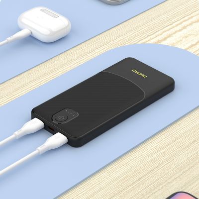 5. Powerbank Dudao K10 10000mAh 2.4A 2 x USB-A - white