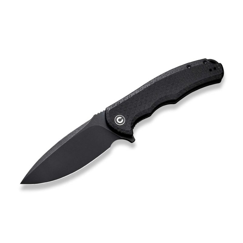 CIVIVI Praxis knife with 9Cr18MoV blade and All Black Micarta handle, model C803G