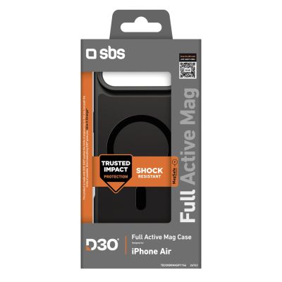 2. SBS Full Active Mag Case with D3O Technology for iPhone 17 Air - Black