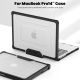 5. Tech-Protect SmartShell Pro case for Macbook Pro 14 M1 / M2 / M3 / M4 / M5 2021-2025 - black and transparent