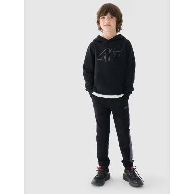 2. Boy's sweatshirt with hood, open, 4F Junior 4FJWMM00TSWSM1292-21S