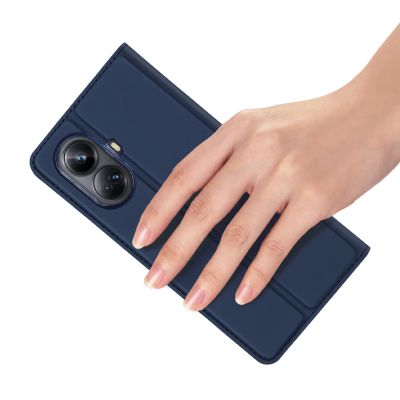 11. Dux Ducis Skin Pro Case for Realme 10 Pro Flip Card Wallet Stand Blue