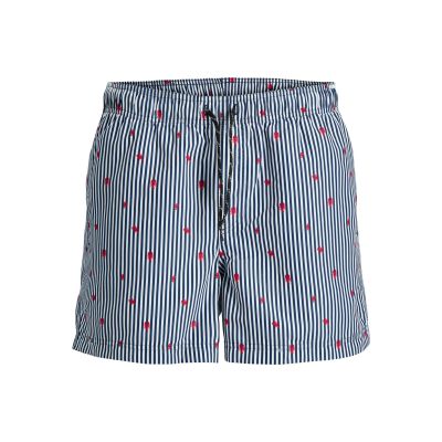 Jack&Jones men's JWHARUBA SWIM PRINTS SHORTS 12206537 NAVY BLAZER STRIPES