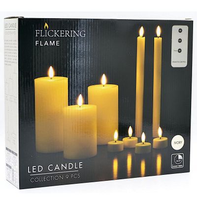 8. CANDLE SET 9 PCS