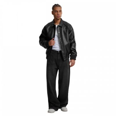 4. Karl Kani Star Full Pu College Jacket M 60750004