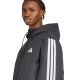 10. Men's adidas Essentials Climawarm 3-Stripes Insulated Hooded Jacket Black JM4042