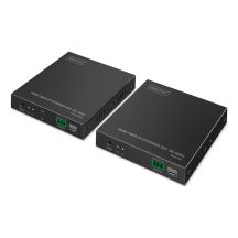 HDMI Fiber Optic Extender 4K/60Hz over IP 1G or up to 40km/300m, HDMI Loop-Out, IR Control - Kit