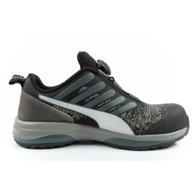 4. Puma Charge Black Disc Low S1P ESD HRO SRC Work Shoes Black BOA