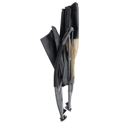 2. BEACH CHAIR WITH ARMRESTS 55x58x64CM FOLDABLE GRAY