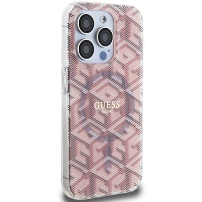 4. Guess IML GCube MagSafe case for iPhone 15 Pro - pink