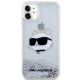 5. Karl Lagerfeld KLHCN61LNCHCS iPhone 11/ XR silver/silver hardcase Glitter Choupette Head