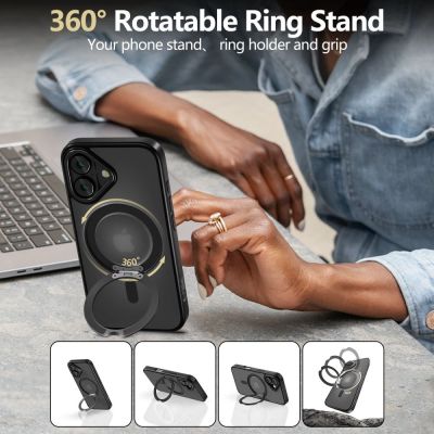 6. Tech-Protect MagRing MagSafe case for iPhone 16 - translucent