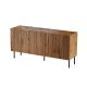 JUNGLE chest of drawers 152x40.5x74.5 wotan oak + black legs