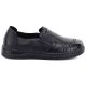 2. Women's comfortable leather slip-on shoes, black, Vinceza 107241