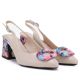 3. Beige decorative heel pumps Vinceza 62278