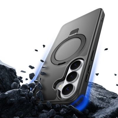 8. Dux Ducis Yind Case for Samsung Galaxy S26 with Stand, Compatible with MagSafe - Black