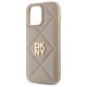 9. DKNY Quilted Stack Logo iPhone 14 Pro Case - Beige
