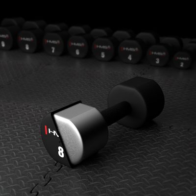 5. HPT08 2 x 8 KG POLYURETHANE TPU HMS Dumbbells