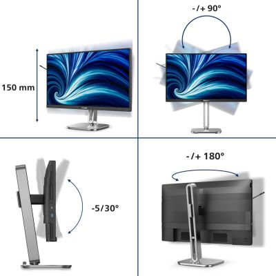 5. Philips 4000 series 24B2N4200/00 computer monitor 60.5 cm (23.8") 1920 x 1080 px Full HD LCD Gray