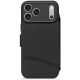 Decoded Textured Silicone Detachable Wallet – protective case for iPhone 17 Pro, compatible with MagSafe (Phantom Black)