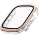4. Uniq Voute Tempered Glass Case for Apple Watch 10 46mm - Rose Gold