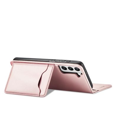8. Magnet Card Case for Samsung Galaxy S22 + (S22 Plus) Pouch Wallet Card Holder Pink