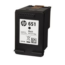 HP Black Ink Cartridge HP 651, HP651=C2P10AE, 600 pages
