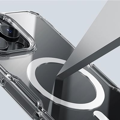 10. Nillkin Nature Pro Magnetic Case with MagSafe for iPhone 16 - Transparent & White