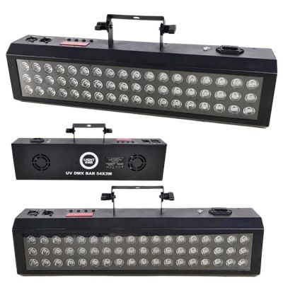 LIGHT4ME UV DMX BAR 54X3W lighting effect list