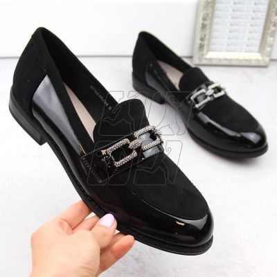 2. Filippo W PAW544 black shoes with cubic zirconia