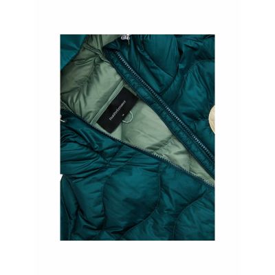 4. Men's down jacket PEAK PERFORMANCE M Helium Utility Down Hood Jacket color green